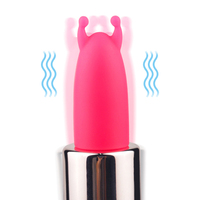 Vibrateur en forme de rouge à lèvres, en silicone souple, étanche, rouge, de la marque S-HANDE ORIGINAL factory.