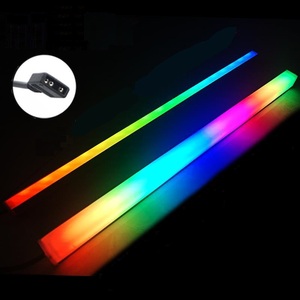 Lámpara de decoración de armario de <span class=keywords><strong>cocina</strong></span> 12V WS2811 <span class=keywords><strong>Barra</strong></span> de luz dura a todo Color 24V SMD 5050 RGB tira de <span class=keywords><strong>Led</strong></span> programable colorida mágica - Product Image 3