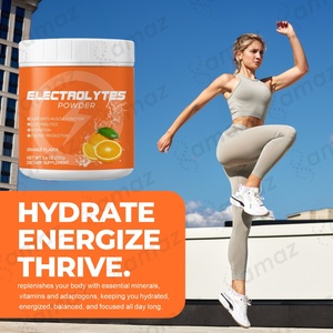 Poudre d'<span class=keywords><strong>électrolyte</strong></span>s Amaz Calcium Sodium saveur orange, sans OGM, sans gluten, végétalienne, pour maintenir l'équilibre hydrique du corps - Product Image 5