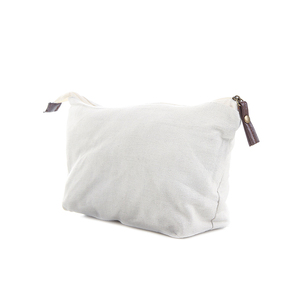 Promotionnel de haute qualité <span class=keywords><strong>couleur</strong></span> naturelle personnalisé petit portable toile coton sac de maquillage pour cosmétique - Product Image 3