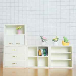 Nuevo modelo de bolsillo 1:12, combinación de juguete de madera DIY, vitrina, librería, Mini muebles, adornos, casa de muñecas, artesanías en miniatura - Product Image 4