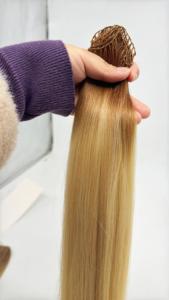 Extensions de cheveux invisibles à plumes dégradées en stock, 100 % cheveux naturels, double trame, prix usine - Product Image 2