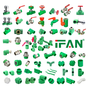 IFAN plomberie PPR phụ kiện đường ống phụ kiện ống nước pn25 khuỷu tay TEE khớp nối bộ chuyển đổi Vật liệu ống nước nhựa PPR phụ kiện - Product Image 1