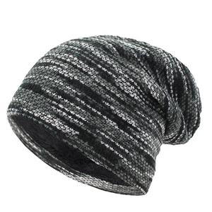 Personnalisé Slouch Slouchy fausse fourrure Jacquard polaire doublé <span class=keywords><strong>homme</strong></span> hommes hommes personnalisé hiver casquette chapeau bonnet bonnets pour été hiver - Product Image 2