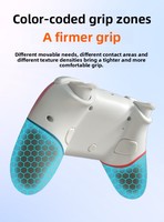 Manette de jeu sans fil BT 2.4GHz pour téléphone mobile, joystick avec lumière RGB, moteur de vibration, bouton turbo pour Android/iOS/PC, Gamepad X9