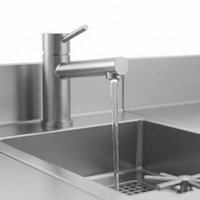 Op maat gemaakte professionele SS304 SS316 barunit met spoelbak, cocktailspoelbak en shaker voor commerciële barstations