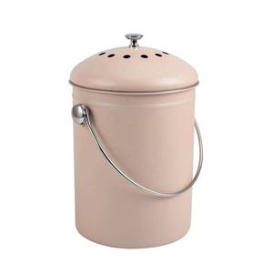 Stainless Steel <b>Composter</b> Bucket with Lid, Ideal for <b>Compostable</b> Food Waste Storage - Product Image 1