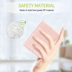 Organizador Diario, Estuche de Viaje Portátil con 7 Compartimentos [Diseño Plegable], Pastillero Magnético para Bolso o Bolsillo, Color Rosa Personalizado - Product Image 3