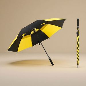 Modern Travel Extra <b>Large</b> Oversize Fully-Automatic Open Golf Logo Custom Double Canopy Vented Windproof Waterproof <b>Umbrellas</b> - Product Image 2