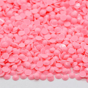 Xulin 3mm 4mm 5mm nuevo Macaron Color Flatback Macaron Baby Pink Jelly resina Rhinestone para vaso DIY - Product Image 3