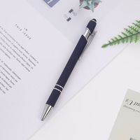 Stylos Métalliques de Luxe Personnalisables UMI avec Logo, Durables, 2-en-1, Pointe Bille et Stylet, Toucher Doux, Impression UV, Promotionnels pour Événements de Course/Marche