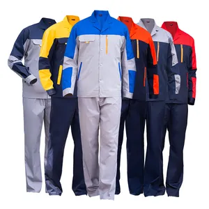 Roupa de trabalho masculina de alta qualidade, uniforme de trabalho, jaqueta e calças, roupa de oficina personalizada, roupa de trabalho para construção