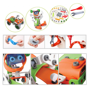 Bloques de Construcción STEM DIY, Juguetes Educativos <span class=keywords><strong>para</strong></span> Niños, Bloques Creativos 3D con Tornillos y Tuercas, Modelo de Ingeniería, Kit de Construcción - Product Image 3