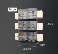 Vente en gros de cage à oiseaux en matériau inoxydable de grande taille cage pour perroquet H0Qau cage à oiseaux d'élevage en acrylique