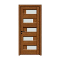 Nouvelle conception moderne minimaliste, porte en bois MDF indestructible, résistante à l'humidité, insonorisée, porte en bois pour chambre à coucher, hôtel, appartement