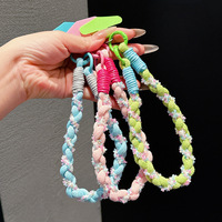 Cordon porte-clés anti-perte personnalisé, bracelet en nylon tressé fait main, sangle pour bouteille d'eau, cordon court pour téléphone fait main