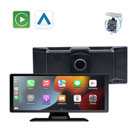 Écran portable CarPlay de 10,26 pouces, lien miroir, image de recul, émetteur FM, navigation BT, lecteur DVD de voiture pour voiture universelle