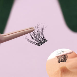 Faux <span class=keywords><strong>Cils</strong></span> Fluffy en Grappe Auto-adhésifs Prêts à Poser, Extensions Pré-collées, Étiquette Privée, Réutilisables, Sans Colle Nécessaire - Product Image 4