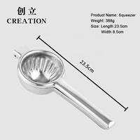 Presse-citron manuel Portable en acier inoxydable, 50 ml, ustensile de cuisine Direct depuis l'usine, pince-fruits créatifs