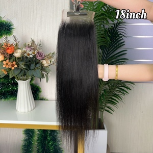 ผมแท้ 100% แบบตรง 5x5 ซุปเปอร์ซิลกี้  พร้อมปิดผมแบบใส - Product Image 3