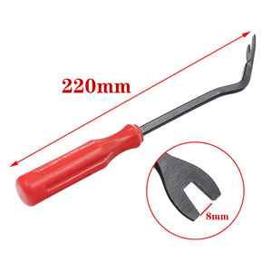Outil de démontage de clips de panneaux de porte de voiture, tournevis de 6 pouces en métal rouge pour garnitures intérieures, réparation automobile - Product Image 3