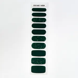 2024 Novo fornecedor de adesivos para unhas de venda quente envoltório de unhas glitter Nail Art