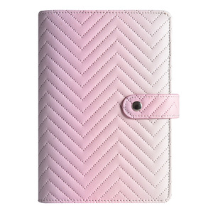 ปกโฟโต้การ์ดหนัง Pu A6แบบกำหนดเอง,ปกสมุดรายวันกระเป๋าสตางค์รายเดือนเครื่องผูกการวางแผนงบประมาณพร้อมซองเงินสด - Product Image 1