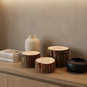 Décoration de bureau sur le thème de la nature morte, ornement paysager en bois de sapin, accessoires de photographie de produits - Product Image 6