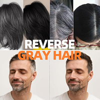 Sérum capillaire OEM pour adultes, cheveux gris, à base d'extraits végétaux, anti-chute, nourrissant le cuir chevelu, réparateur, huile essentielle naturelle pour la croissance des cheveux
