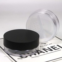 Boîte de poudre noire PS 5g10g20g30g avec couvercle transparent et écran en maille