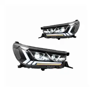 4x4 pièces tout-terrain Tuning Style phares Led lampe frontale pour Toyota Hilux Revo Rocco 2016-2020