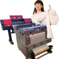 Machine d'impression à Double tête XP600 60 cm, sèche-poudre, pour t-shirt, imprimante pour robe, transfert de Film UV, DTF