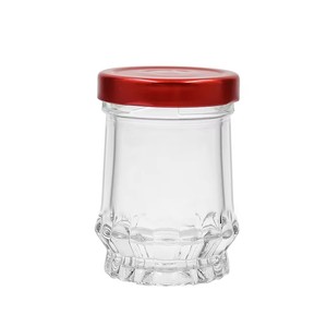 Nouveau pot <span class=keywords><strong>en</strong></span> verre rond de 160 ml pour <span class=keywords><strong>caviar</strong></span>, confiture ou bonbons, personnalisable avec couvercle métallique sérigraphié - Product Image 5