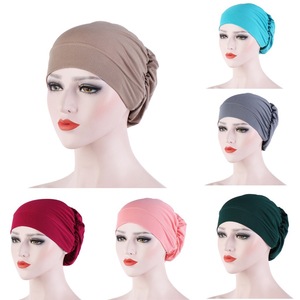 Peci Muslim Penutup Kepala, Penutup Kepala Tidur, <span class=keywords><strong>Hijab</strong></span> Poliester Solid, Penutup Kepala Bernapas, <span class=keywords><strong>Turban</strong></span>, Headband, <span class=keywords><strong>Turban</strong></span> Dubai, <span class=keywords><strong>Turban</strong></span> Nigeria untuk Wanita - Product Image 5