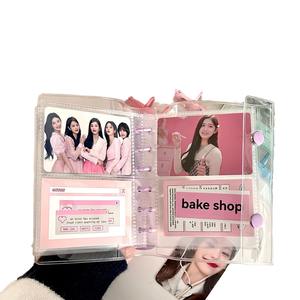 Estuche blando de PVC transparente A7 con hebilla doble, Clip de Color, Estilo espiral, libro de tarjetas <span class=keywords><strong>Goo</strong></span> de hojas sueltas, libro de almacenamiento de pegatinas - Product Image 5