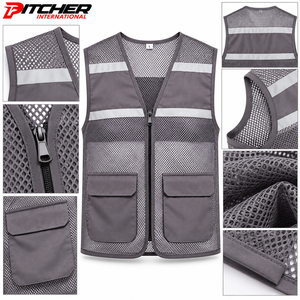 Chaleco de Seguridad Ajustable al por Mayor, Chaleco de Trabajo de Alta Visibilidad para Distribuidores de Uniformes Industriales - Product Image 6