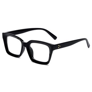 Gafas Personalizadas Clásicas con Montura Gruesa Cuadrada y Lentes Transparentes para Mujer y Hombre sin Prescripción - Product Image 1