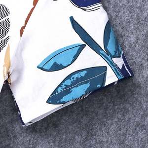 Conjunto de Ropa para Bebé y Niño: Camisa Azul Estampada y Pantalón de Algodón con Diseños de Patrones - Precio Mayorista - Product Image 3