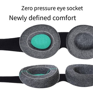 Antifaz para Dormir <span class=keywords><strong>de</strong></span> Espuma Viscoelástica Contorneada 3D, Ajustable, <span class=keywords><strong>de</strong></span> Viaje, con Etiqueta Privada Personalizada, Bloquea la Luz, Negro - Product Image 6