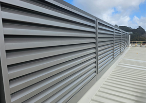 Louvre Akustik Berisi Wol Mineral Tahan Api, <span class=keywords><strong>Grille</strong></span> Peredam Suara dari Paduan Aluminium, Jaring Ventilasi Kontrol Kebisingan Berkinerja Tinggi - Product Image 5