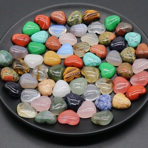 En gros 15*18mm Naturel Cristal <span class=keywords><strong>Coeur</strong></span> Pierres Précieuses Pierres De Guérison pour L'énergie Méditation Soulagement Du Stress-Autre Cristal Artisanat - Product Image 3