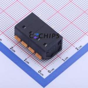 KFM736L-5.0-4P Spring Terminal Block Through hole Component (THT),P=5mm Connector 1x4P 5mm Black 4P - Product Image 2