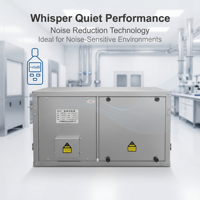 Système de purification d'air industriel robuste à charbon actif avec ventilateur monobloc et boîtier de purification