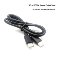 Câble de charge rapide USB-C double PD 10cm 30cm 50cm, conducteur en cuivre pur, blindage tressé, gaine PVC, OEM ODM