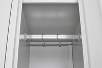 Armoire moderne à 2 portes pour classeurs scolaires et hospitaliers Armoire penderie en métal ventilée Armoire en acier Armoire