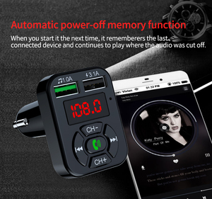 A9 자동 MP3 플레이어 5.0 FM 송신기 무선 핸즈프리 오디오 수신기 USB 고속 충전기 호환 12-24V 자동차 액세서리 - Product Image 5