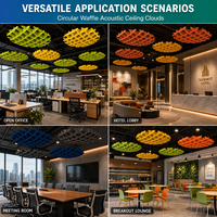 Système suspendu modulaire HENGJIU en grille de clips gaufrés - Acoustique et ignifuge pour bureaux, salles de classe et espaces commerciaux