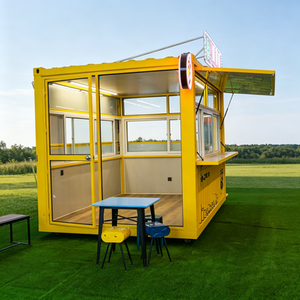 Food Cart Multifunction Beverage Food Cart Ventilated Mobile <b>Trailer</b> for Milk Tea & Cold Drink - Product Image 1
