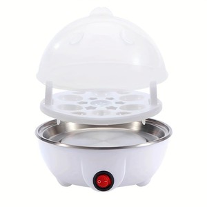 Cuiseur à œufs électrique avec arrêt automatique, <span class=keywords><strong>petit</strong></span> modèle domestique en acier inoxydable, plaque chauffante, couvercle transparent, pour 7 œufs, cadeau, vente en gros - Product Image 5