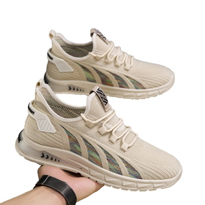 Chaussures de course en tricot pour hommes <span class=keywords><strong>2026</strong></span> – Nouveauté respirante à lacets, légères avec semelle intérieure en EVA et PU pour le sport décontracté et la marche quotidienne - Product Image 1
